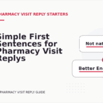 Simple First Sentences for Pharmacy Visit Replys