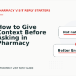 How to Give Context Before Asking in Pharmacy Visit Reply English