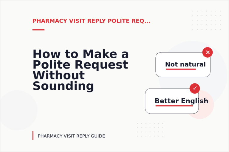 How to Make a Polite Request Without Sounding Demanding in Pharmacy Visit Reply English How to Make a Polite Request Without Sounding Demanding in Pharmacy Visit Reply English