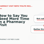 How to Say You Need More Time in a Pharmacy Visit Reply
