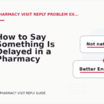 How to Say Something Is Delayed in a Pharmacy Visit Reply