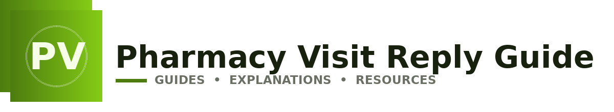 Pharmacy Visit Reply Guide